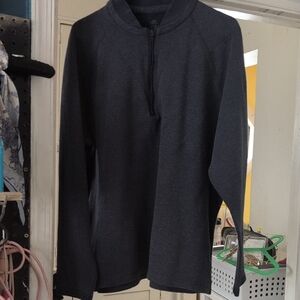 Adidas Dark Gray Half-Zip Top